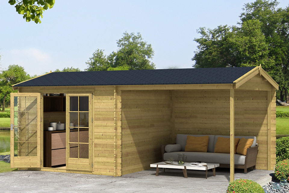 lucht Delegatie kast Fonteyn | Tuinhuis Vera Zadeldak | HG - Houten Tuinhuizen en Blokhutten